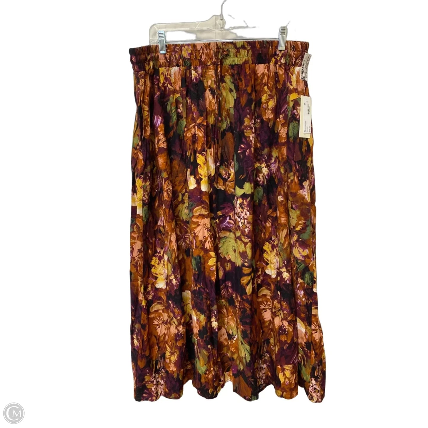 Skirt Maxi By Clothes Mentor In Floral Print, Size: Xl