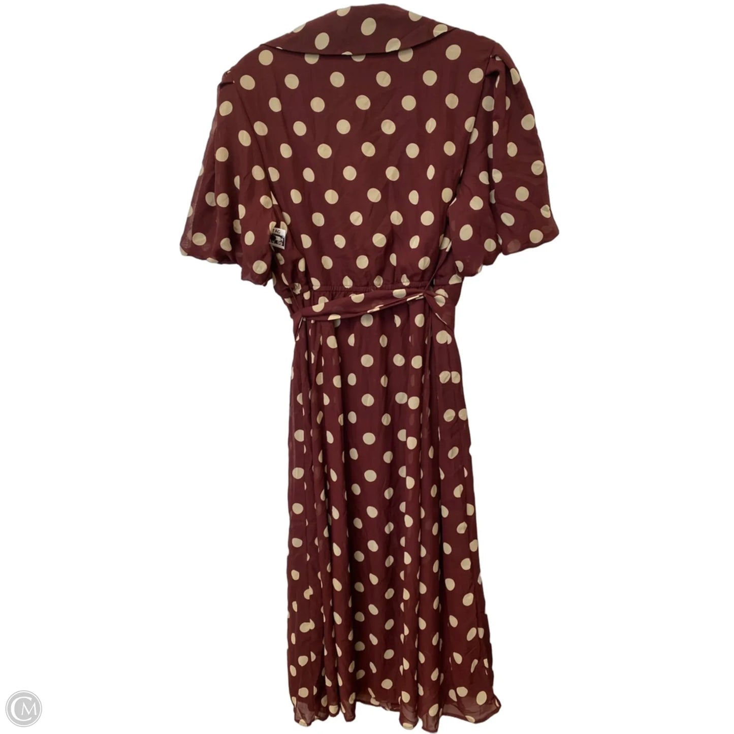 Dress Casual Maxi By Clothes Mentor In Polkadot Pattern, Size: 1x