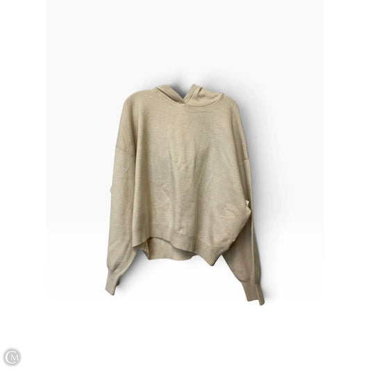Sweatshirt Hoodie By Maeve In Cream, Size: 2x