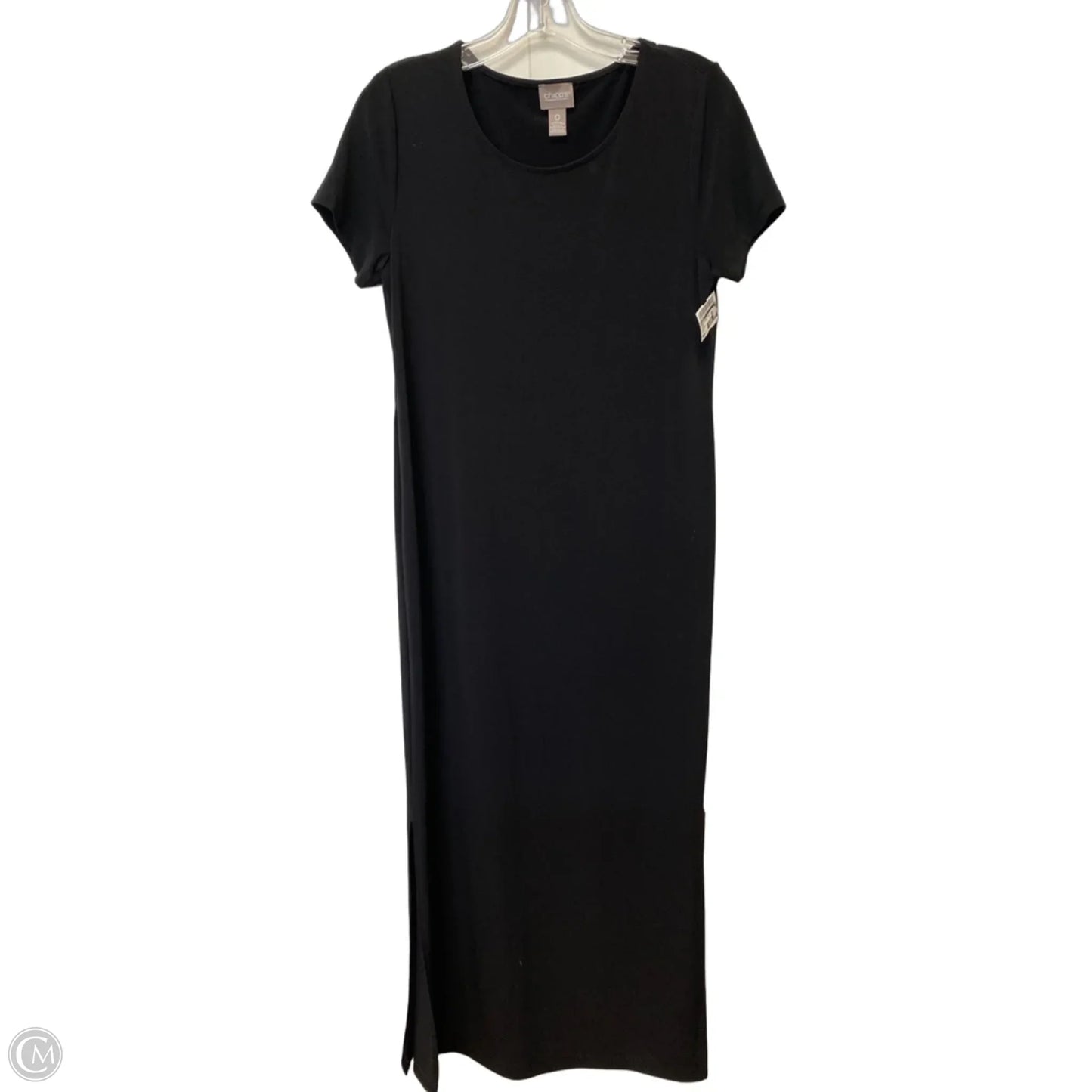 Dress Casual Maxi By Chicos In Black, Size: 0