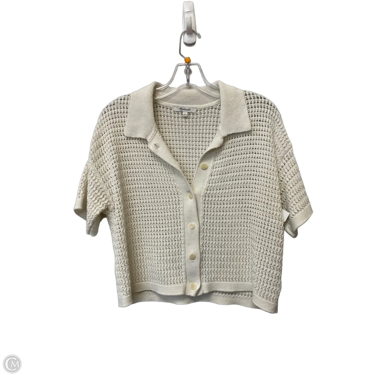 Top Short Sleeve By Madewell In White, Size: S