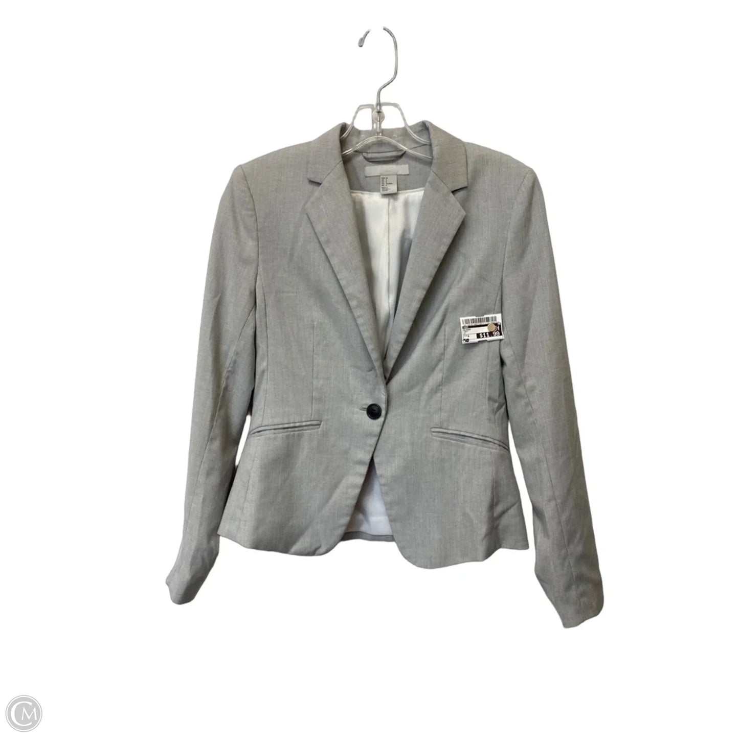 Blazer By H&m In Grey, Size: 6