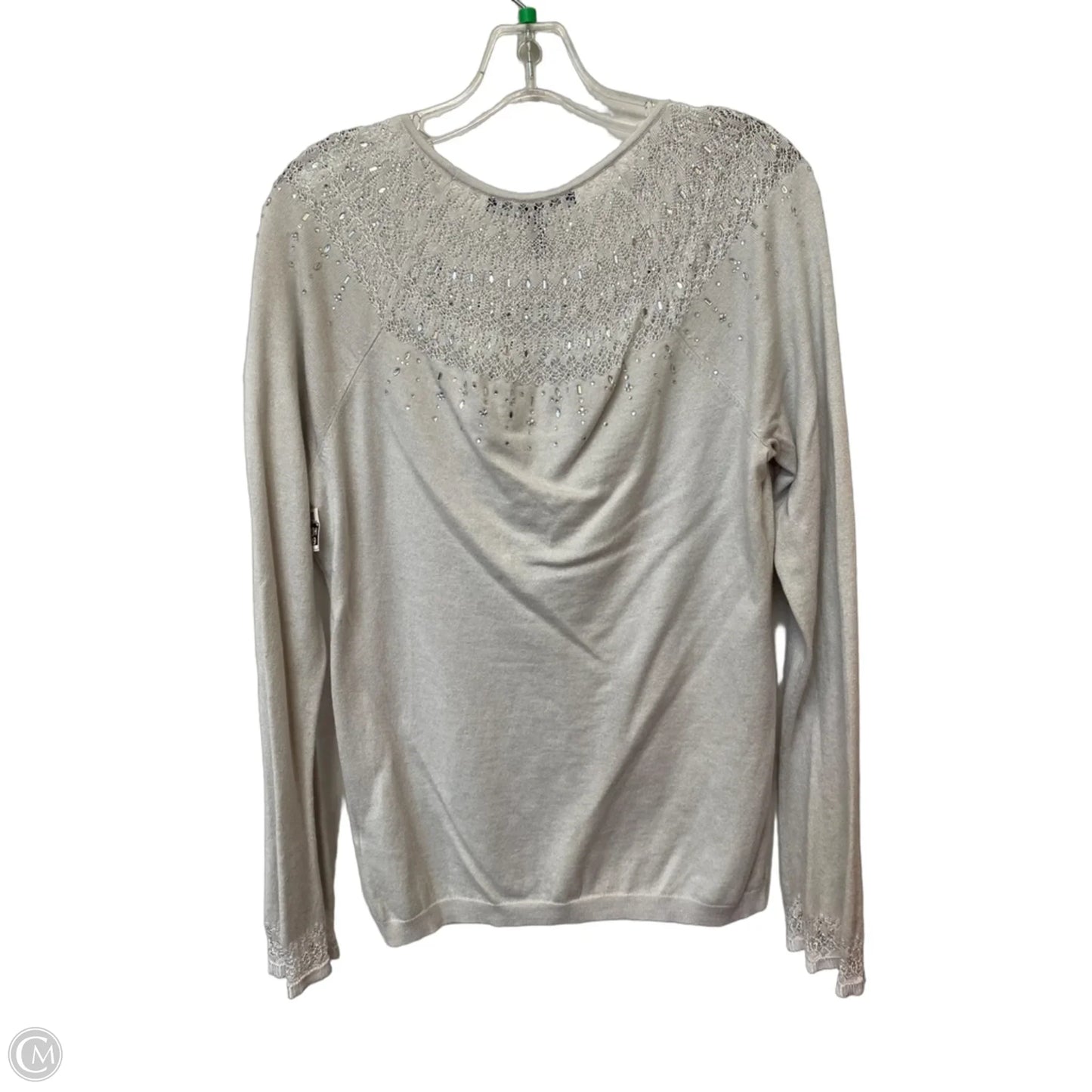 Top Long Sleeve By White House Black Market In Grey, Size: M