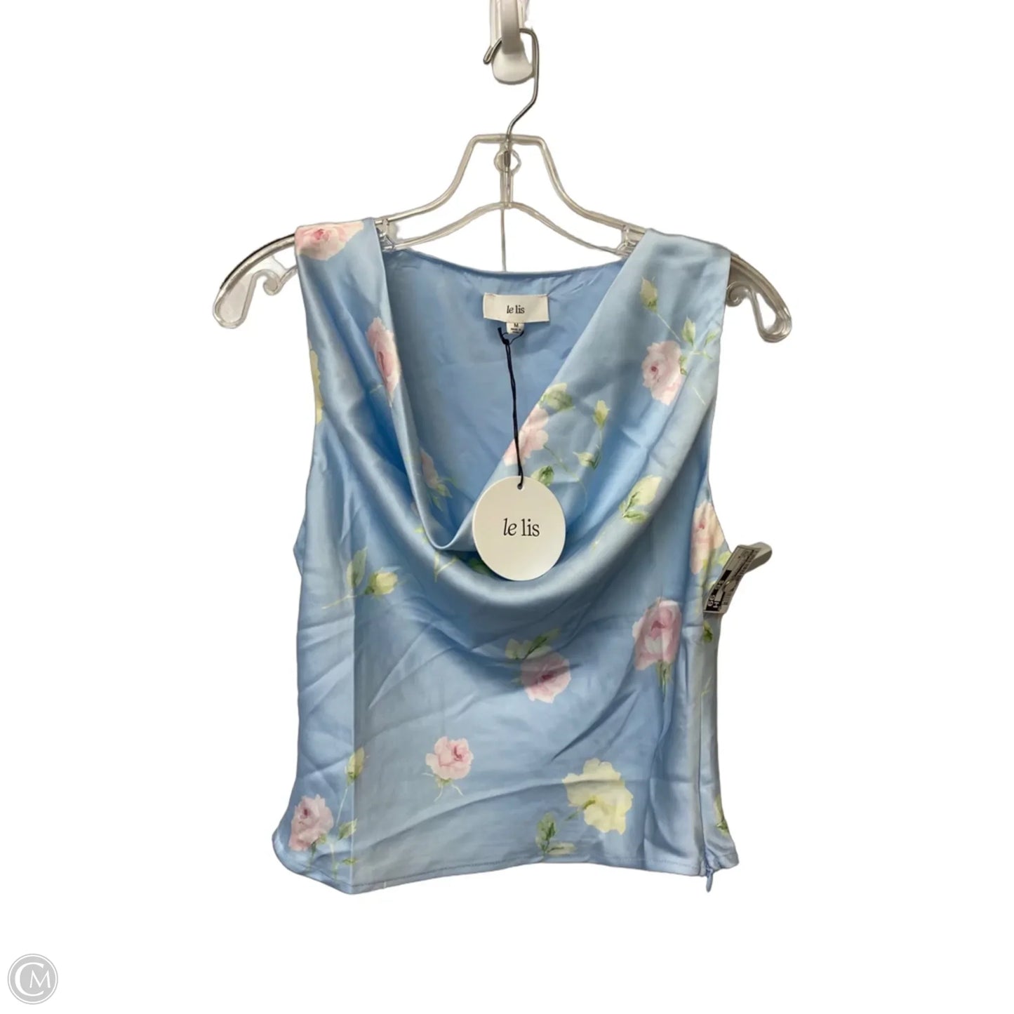 Top Sleeveless By Le Lis In Blue, Size: M