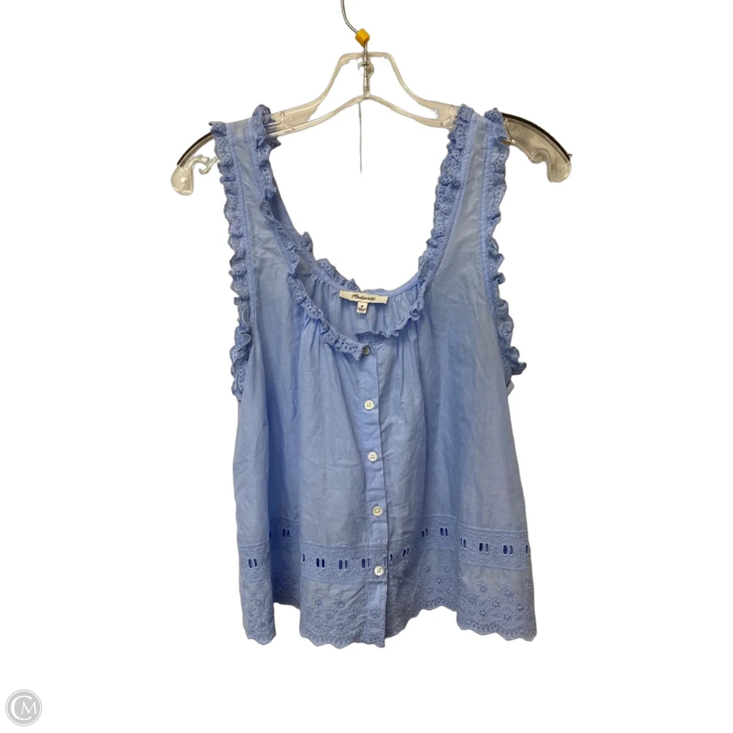 Top Sleeveless By Madewell In Blue, Size: M