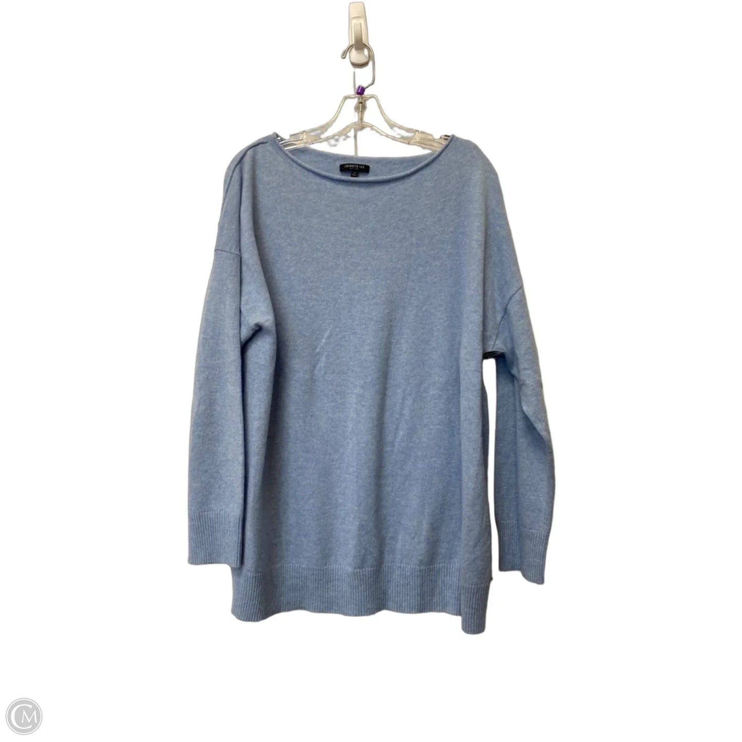 Sweater Designer By Lafayette 148 In Blue, Size: L