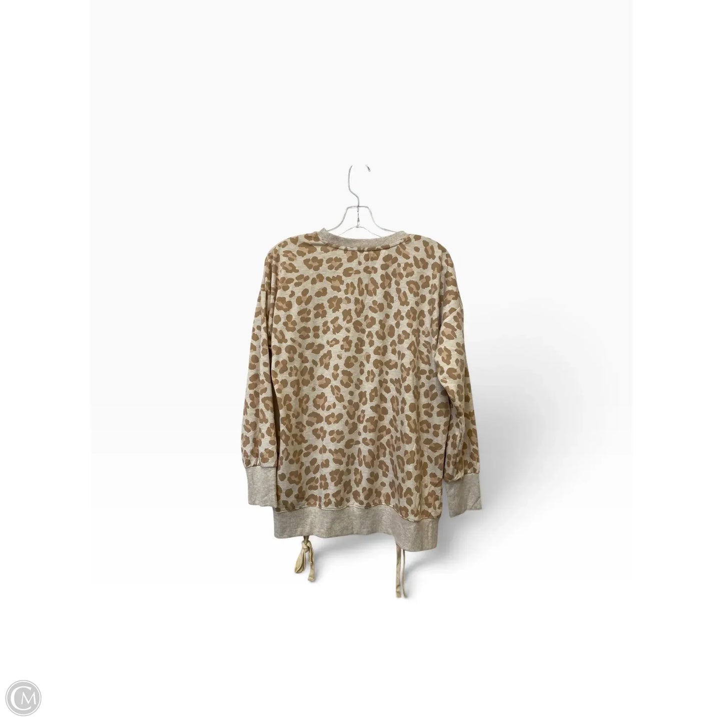 Top Long Sleeve By Hem & Thread In Animal Print, Size: S