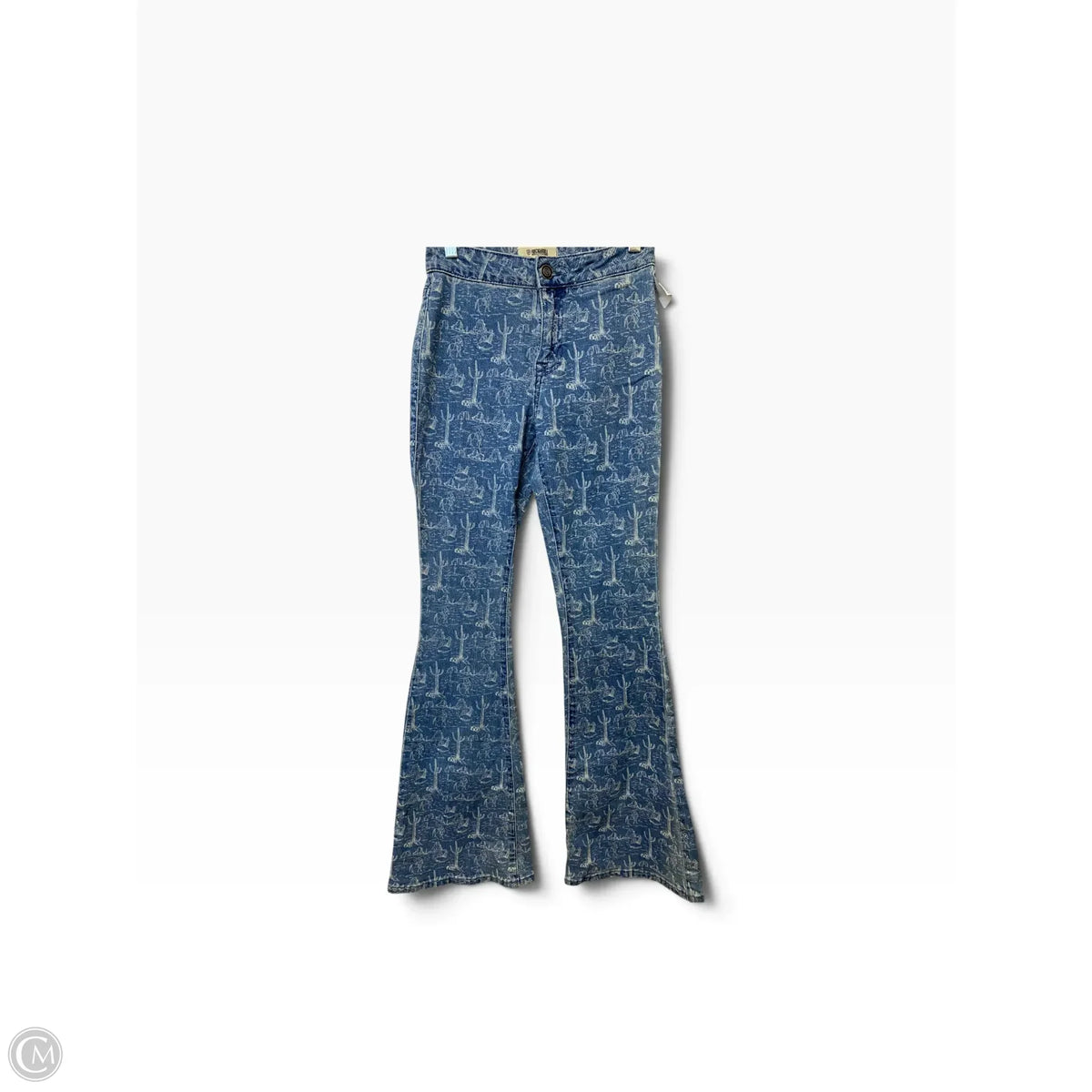 Jeans Flared By Rock & Roll In Blue Denim, Size: 0