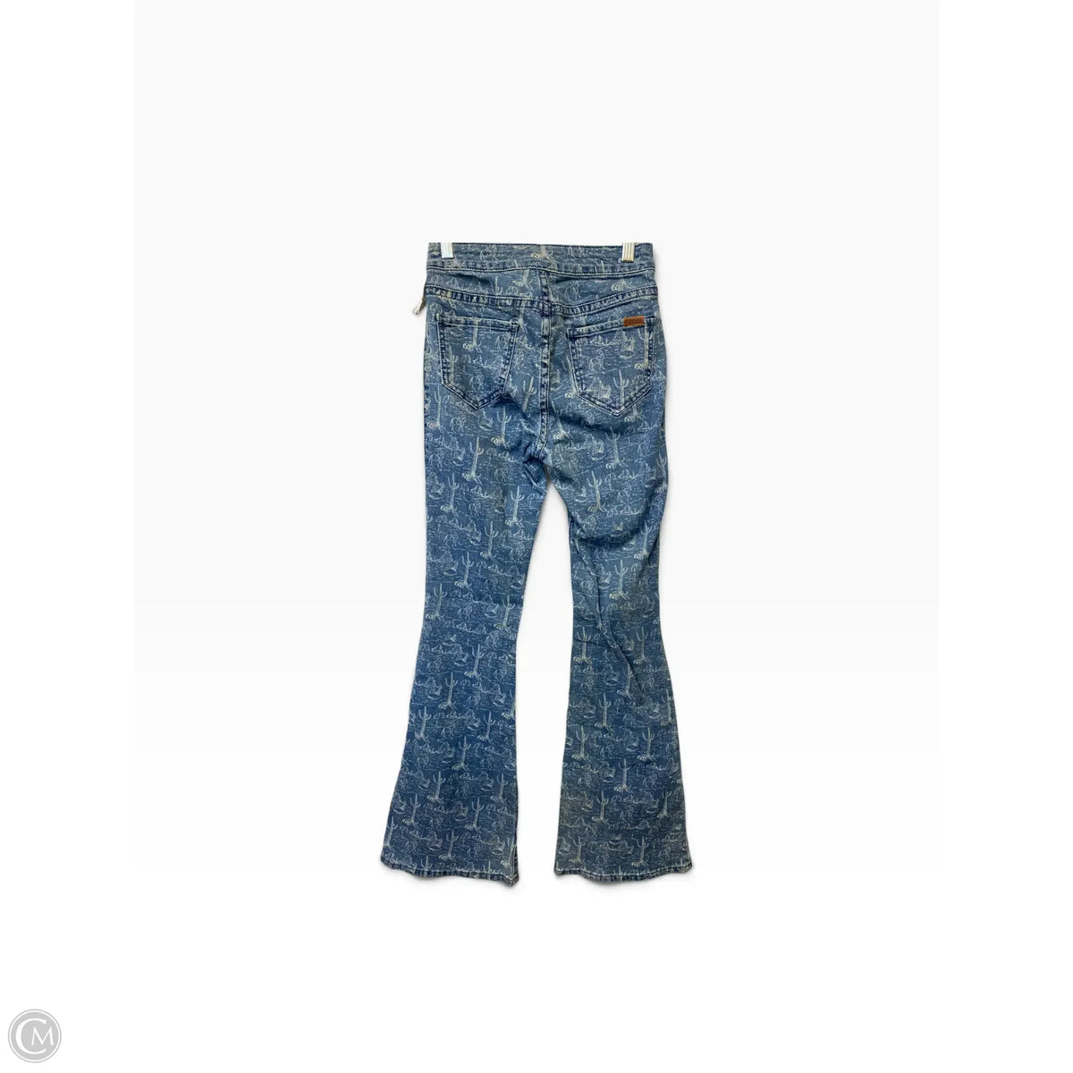 Jeans Flared By Rock & Roll In Blue Denim, Size: 0