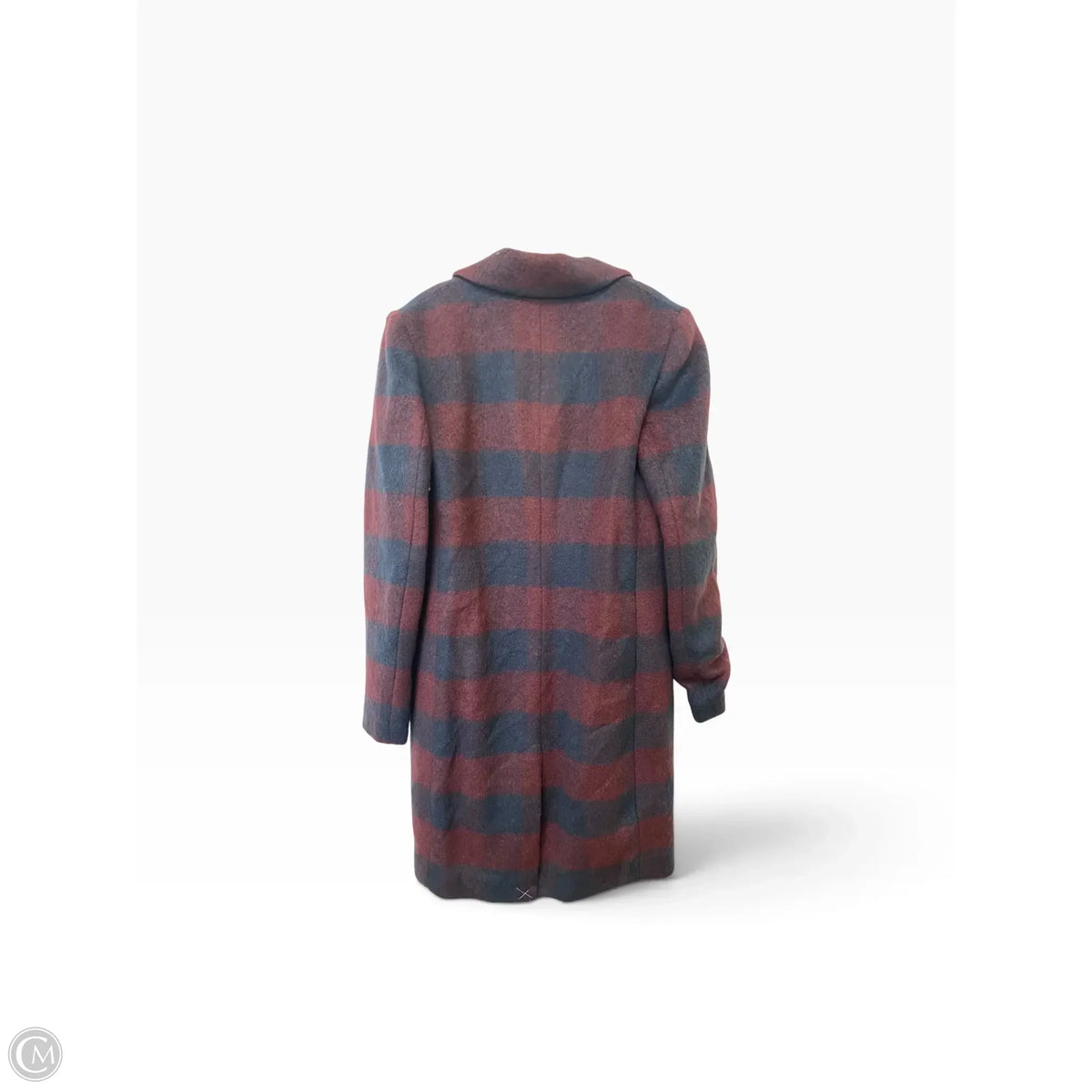 Coat Peacoat By Ann Taylor In Plaid Pattern, Size: Xs