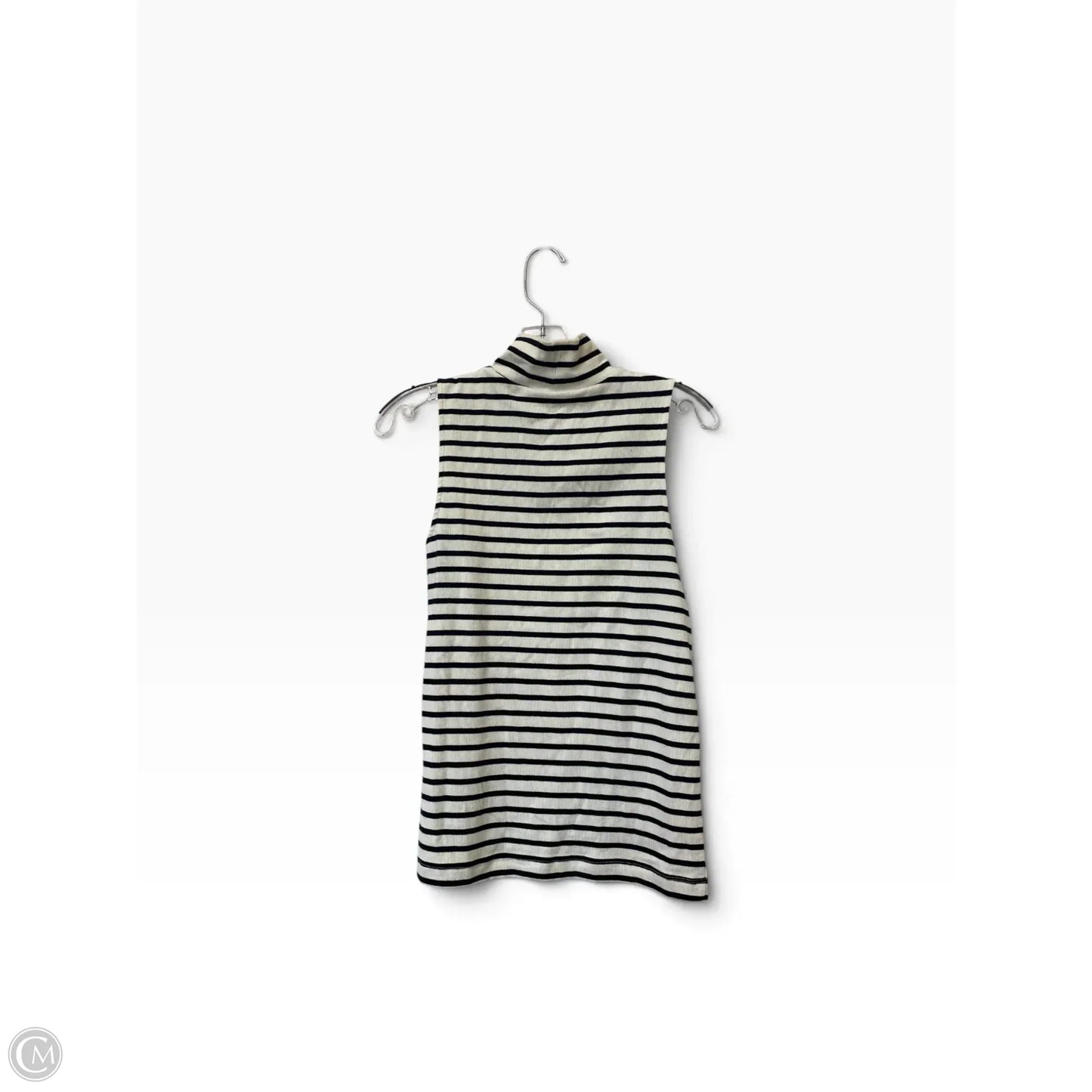 Top Sleeveless Basic By Loft In Striped Pattern, Size: L