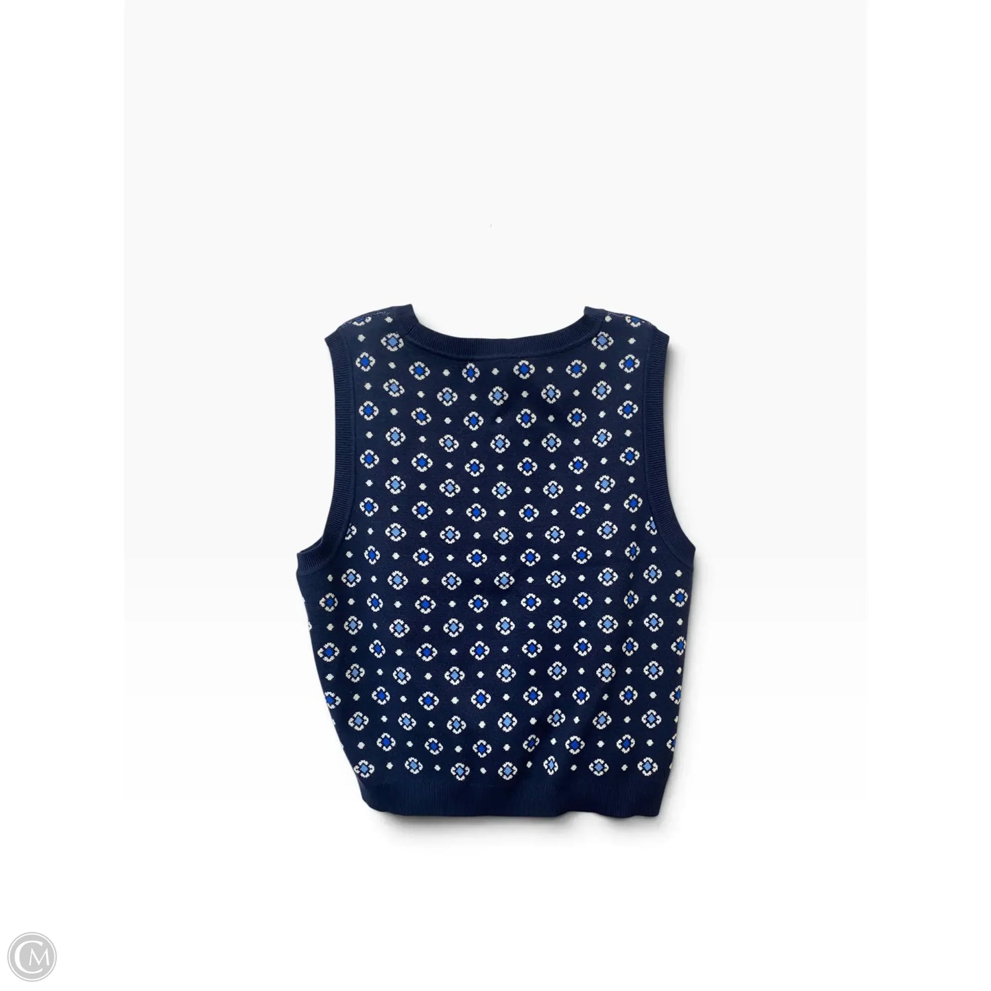 Vest Sweater By Loft In Blue, Size: L