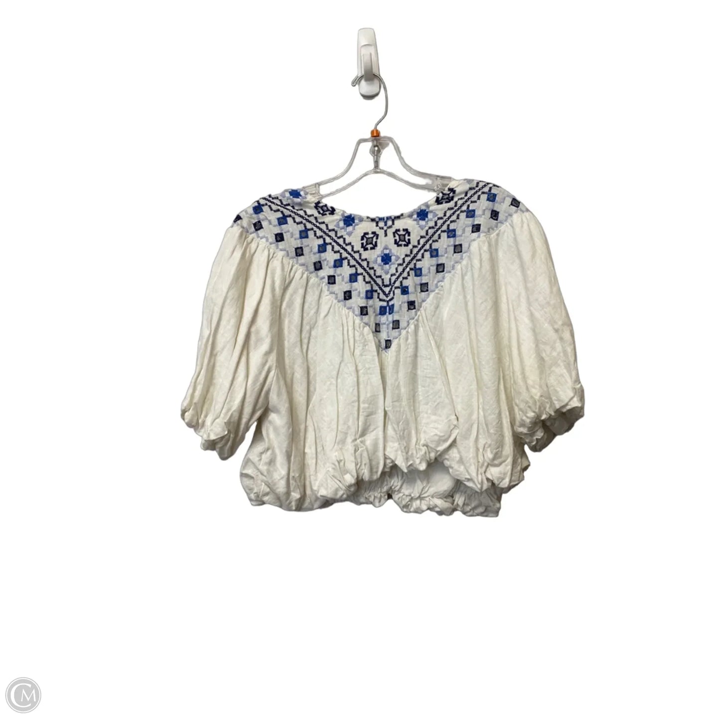 Top Short Sleeve By Free People In White, Size: L