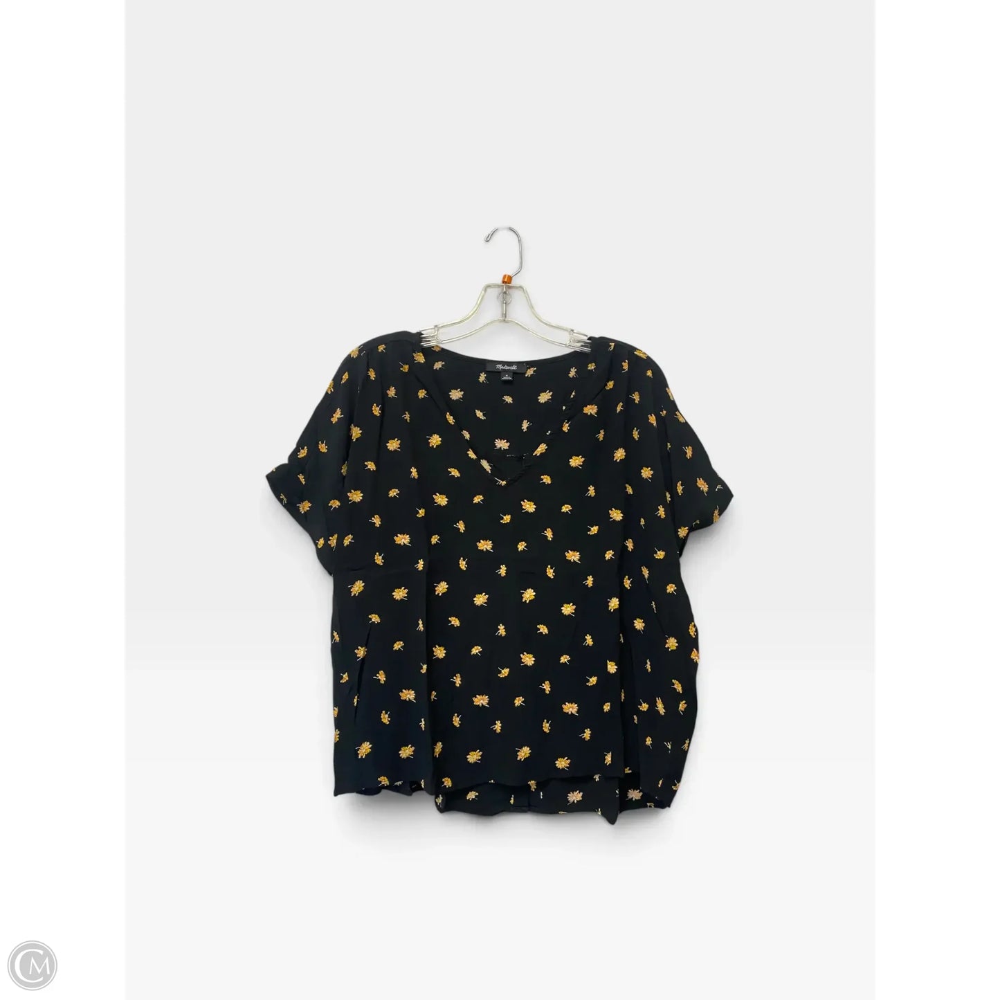 Top Short Sleeve By Madewell In Black, Size: M