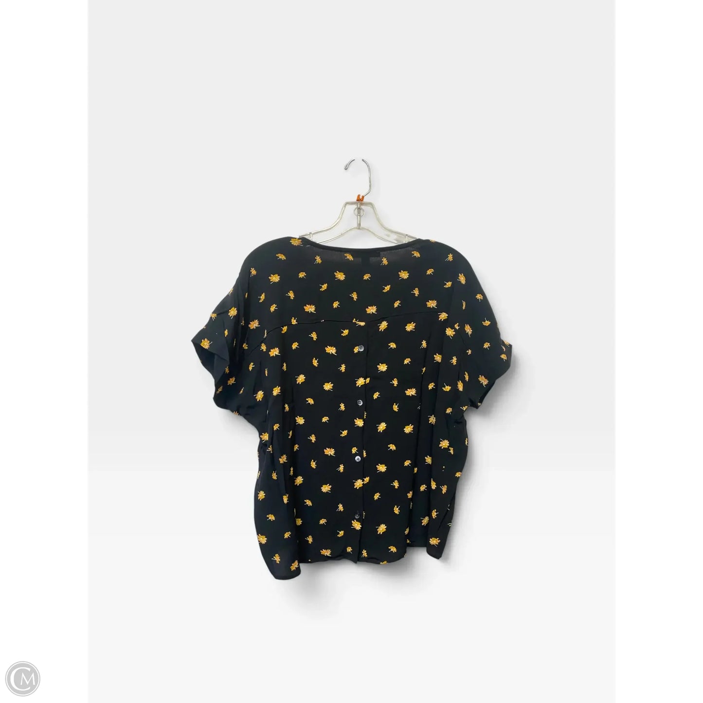Top Short Sleeve By Madewell In Black, Size: M
