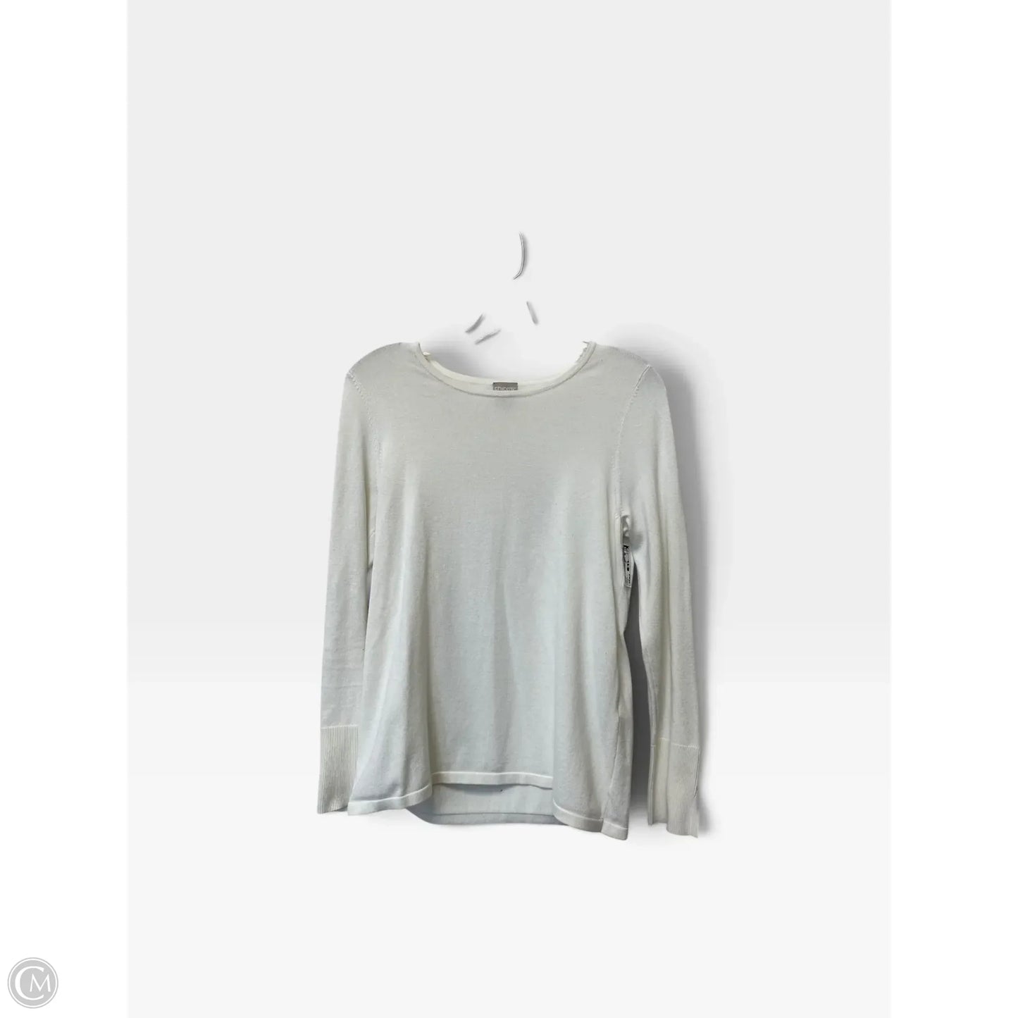 Top Long Sleeve By Chicos In Cream, Size: S