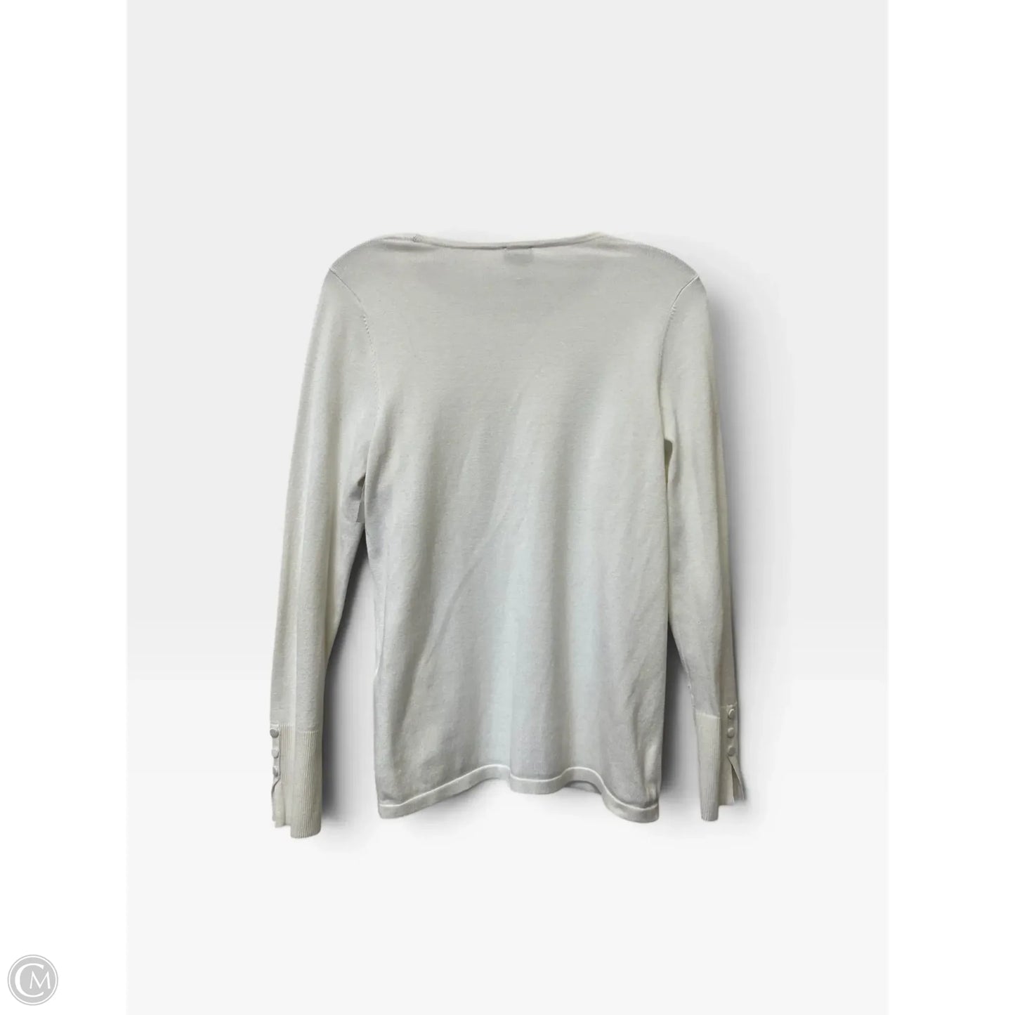 Top Long Sleeve By Chicos In Cream, Size: S