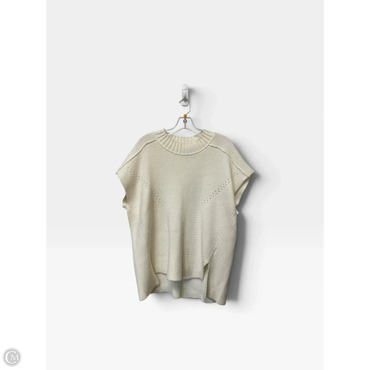 Sweater Short Sleeve By Maeve In Cream, Size: S