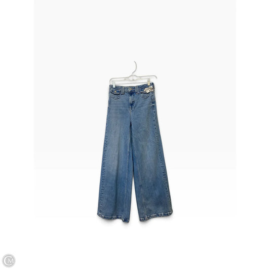 Jeans Wide Leg By We The Free In Blue Denim, Size: 0