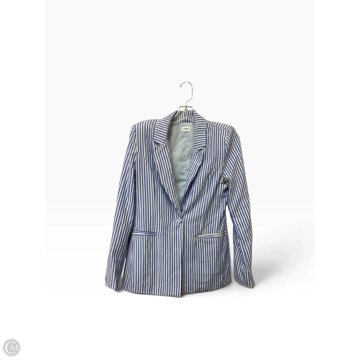 Blazer By Clothes Mentor In Striped Pattern, Size: S