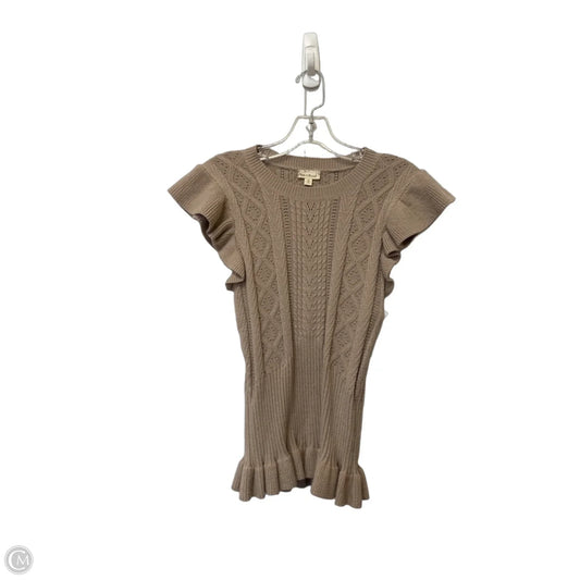 Top Sleeveless By Hem & Thread In Tortoise Shell Print, Size: L