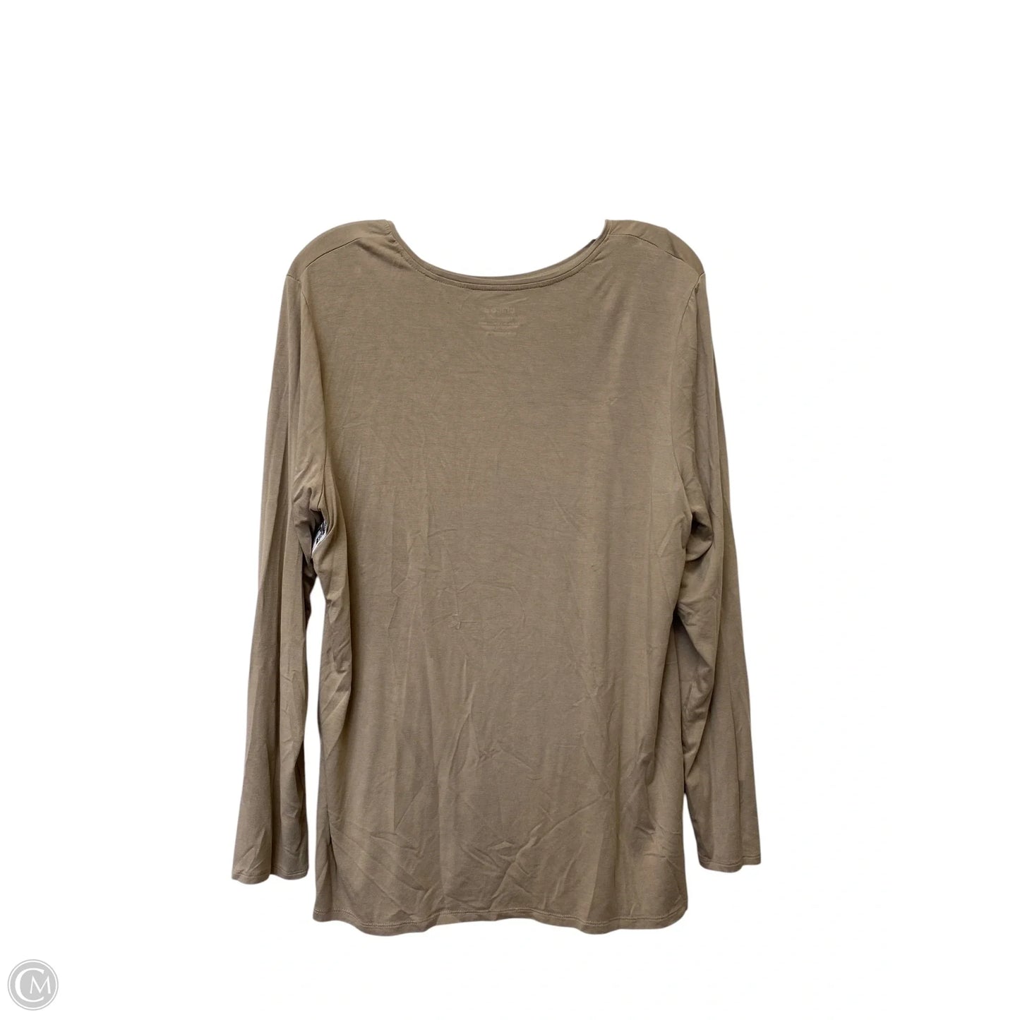 Top Long Sleeve Basic By Chicos In Brown, Size: Xl