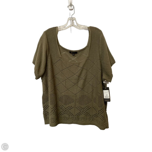 Sweater Designer By Frye In Green, Size: 3x