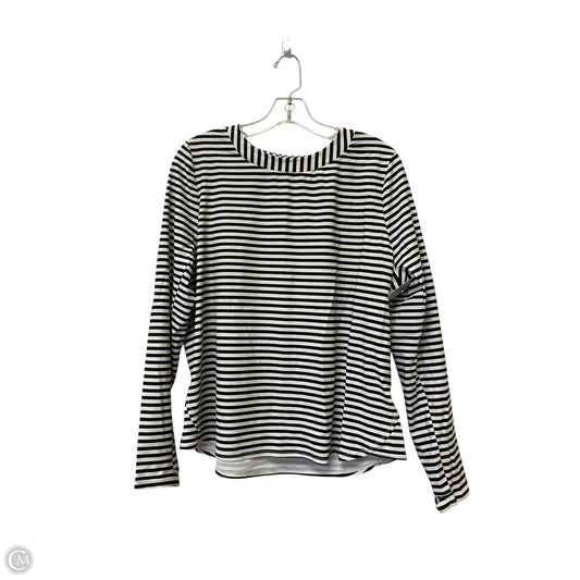 Athletic Top Long Sleeve Crewneck By Dsg Outerwear In Striped Pattern, Size: Xl