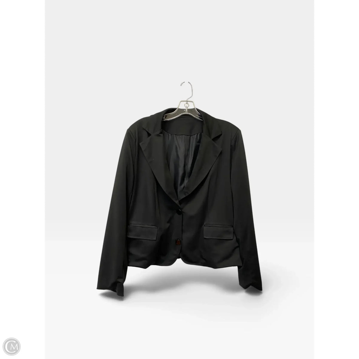 Blazer By Clothes Mentor In Black, Size: M