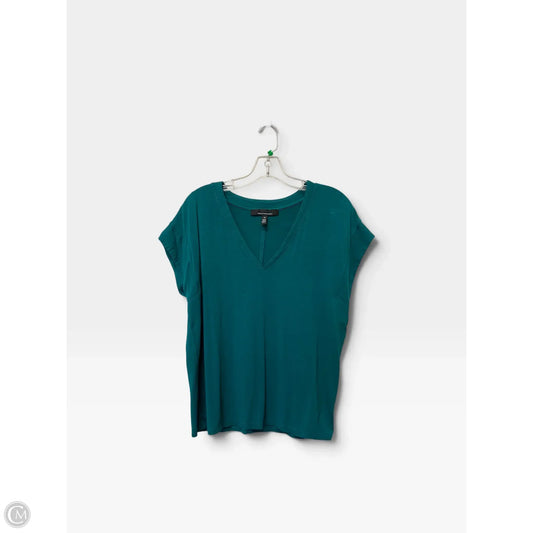 Top Short Sleeve Basic By White House Black Market In Green, Size: M