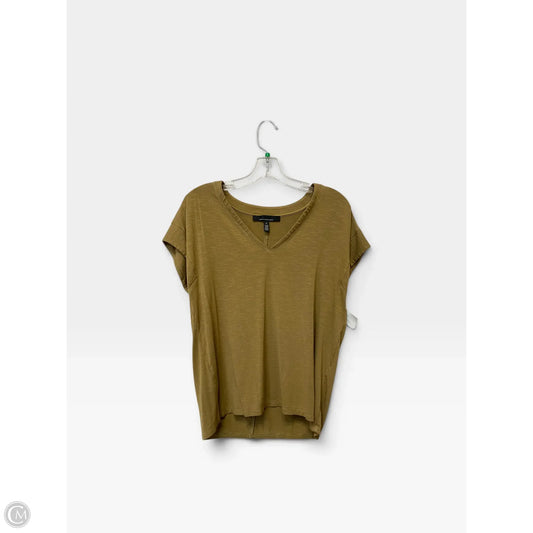 Top Short Sleeve Basic By White House Black Market In Green, Size: M