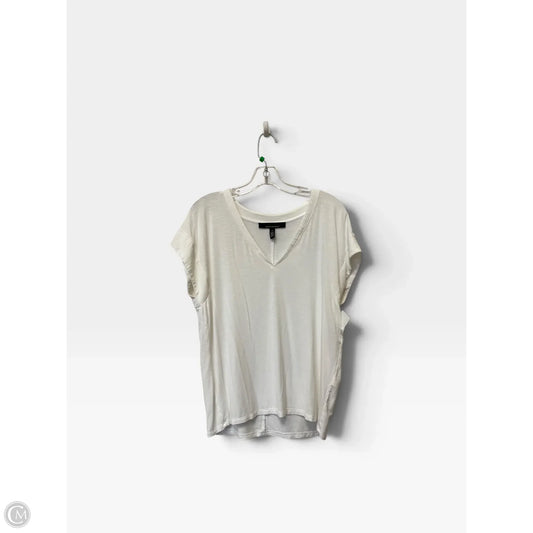 Top Short Sleeve Basic By White House Black Market In White, Size: M