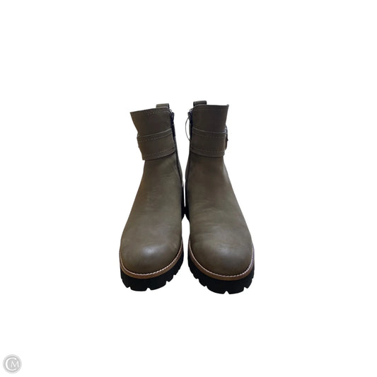 Boots Ankle Heels By Blondo In Green, Size: 8.5