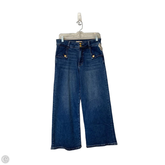 Jeans Wide Leg By Kut In Blue Denim, Size: 4