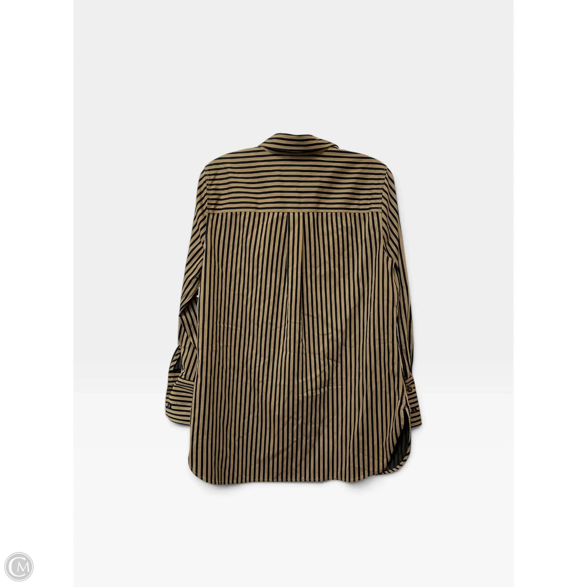 Top Long Sleeve By Chicos In Striped Pattern, Size: 8
