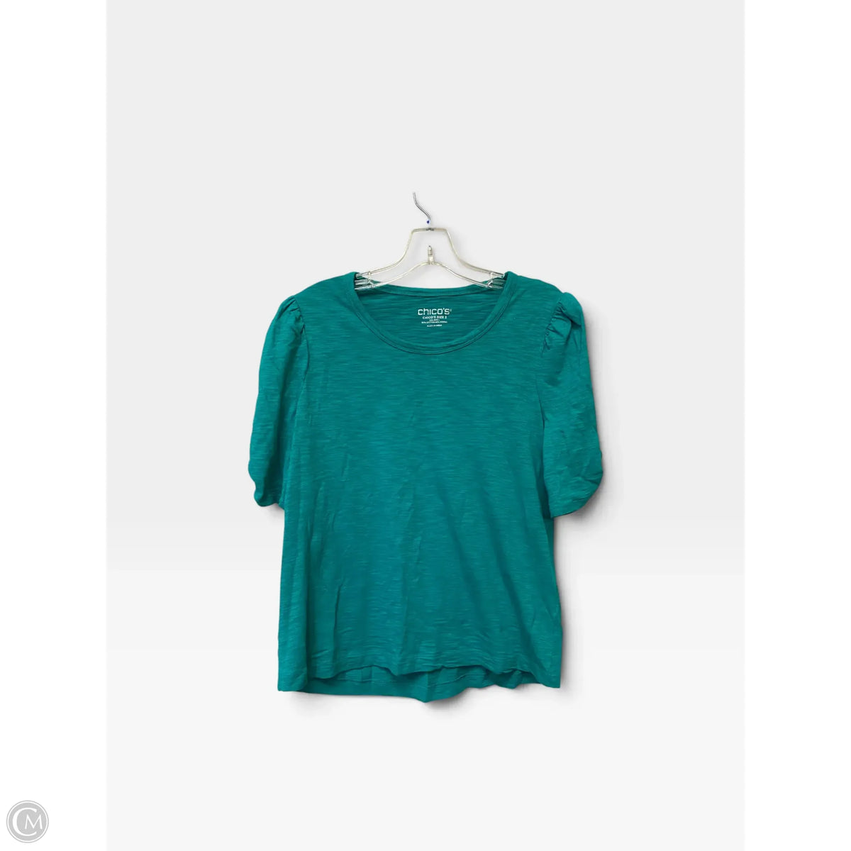 Top Short Sleeve Basic By Chicos In Blue, Size: L