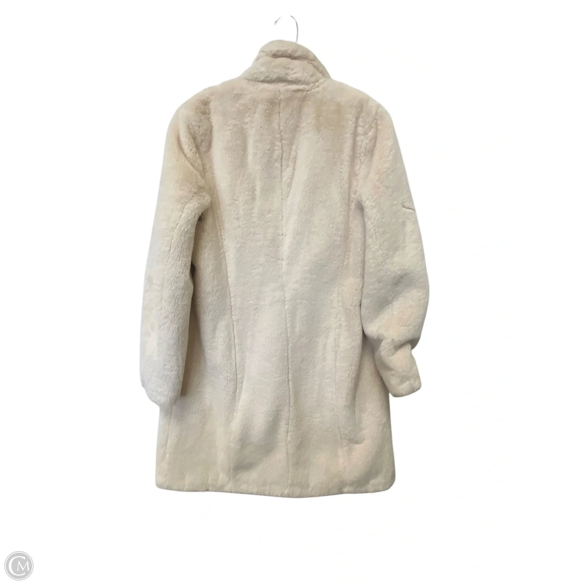 Coat Peacoat By Calvin Klein In Cream, Size: L