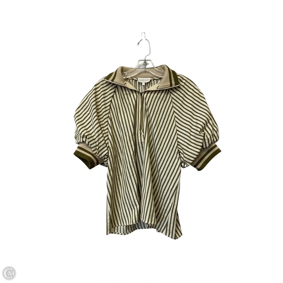 Top Short Sleeve By Entro In Striped Pattern, Size: S