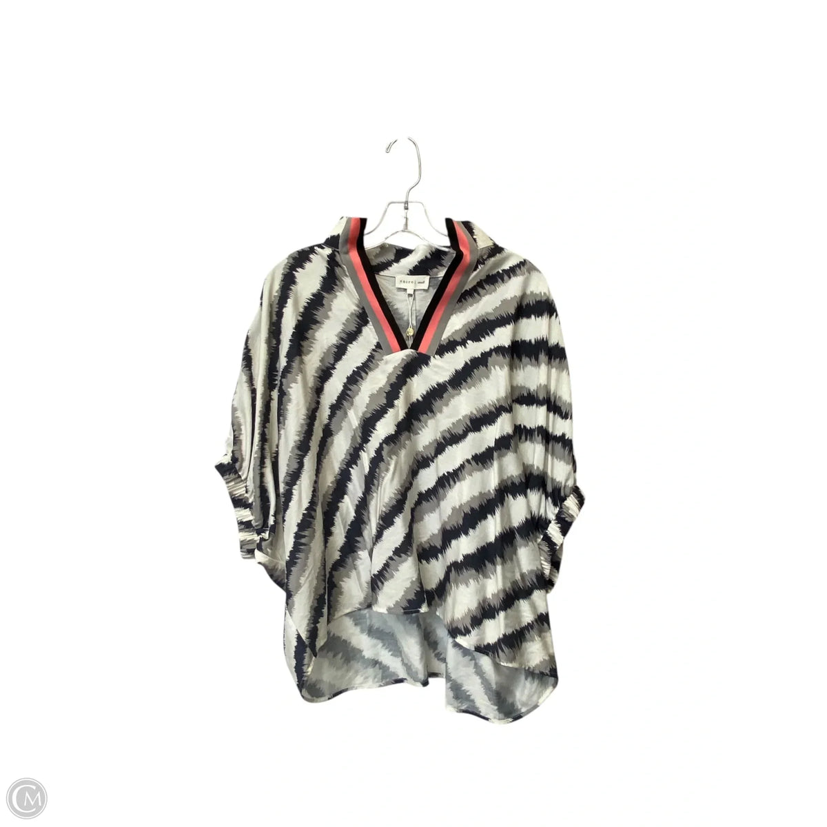 Top Short Sleeve By Entro In Striped Pattern, Size: S