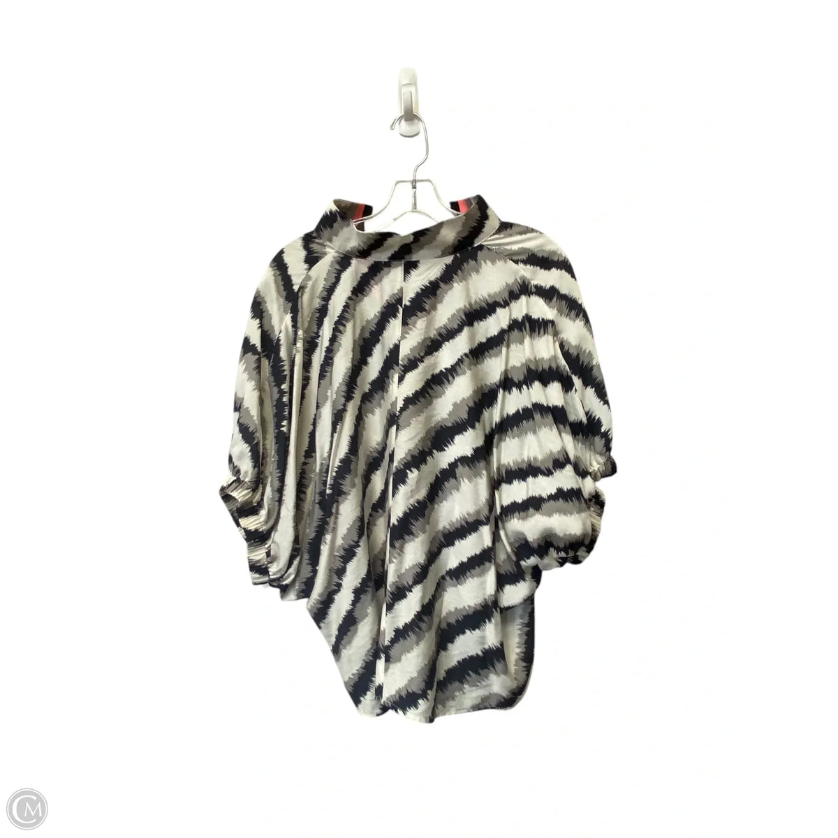Top Short Sleeve By Entro In Striped Pattern, Size: S