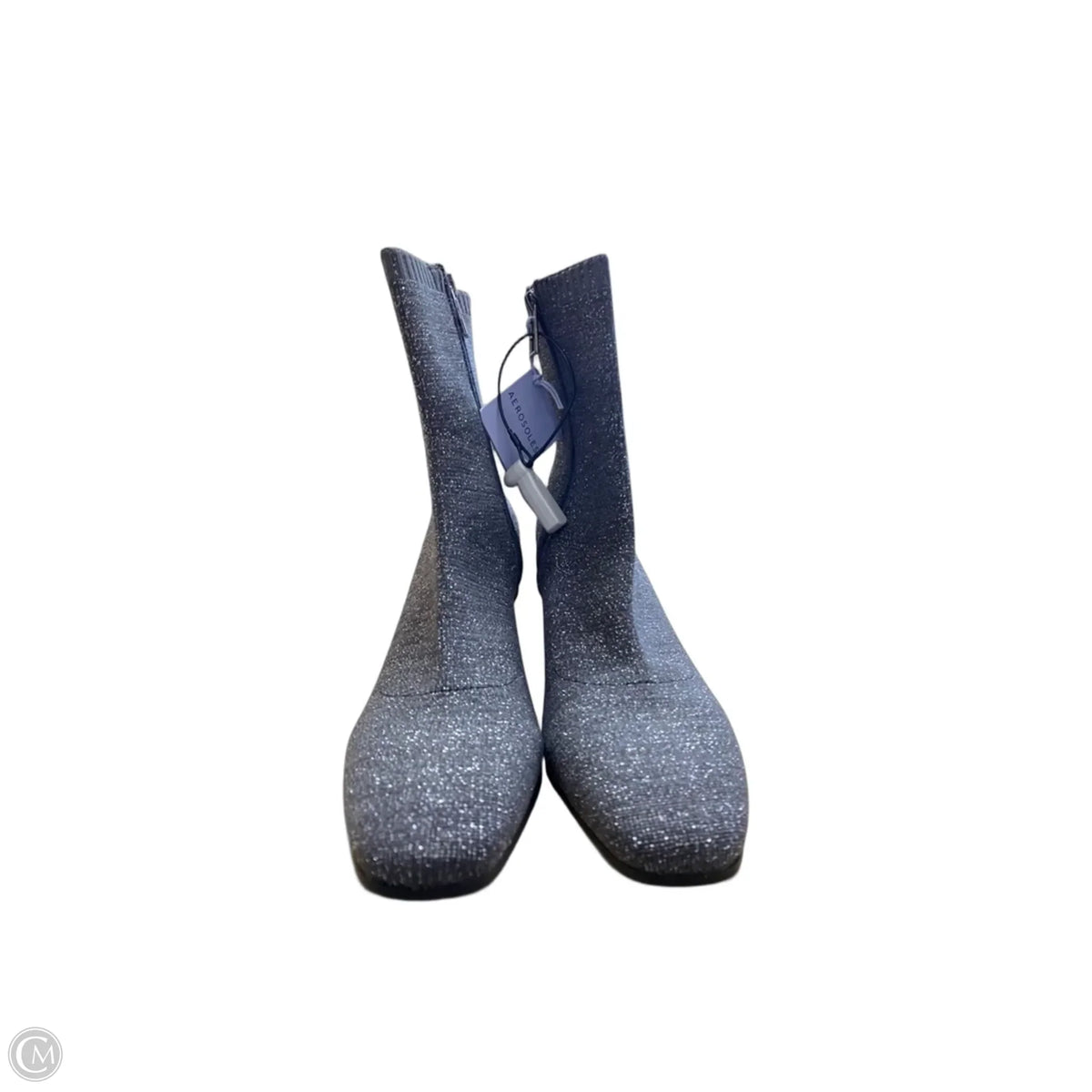 Boots Ankle Heels By Aerosoles In Grey, Size: 8