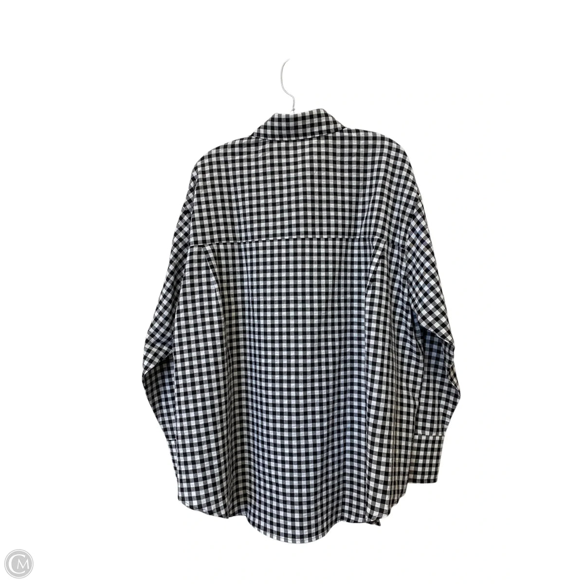 Top Long Sleeve By Clothes Mentor In Plaid Pattern, Size: S