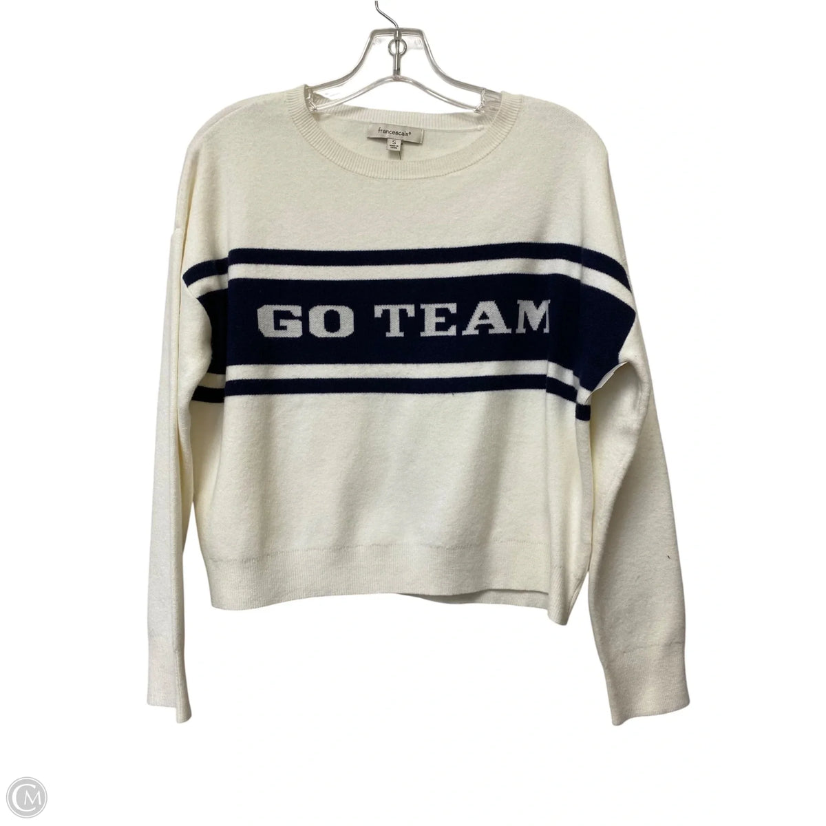 Sweater By Francesca’s In White, Size: S