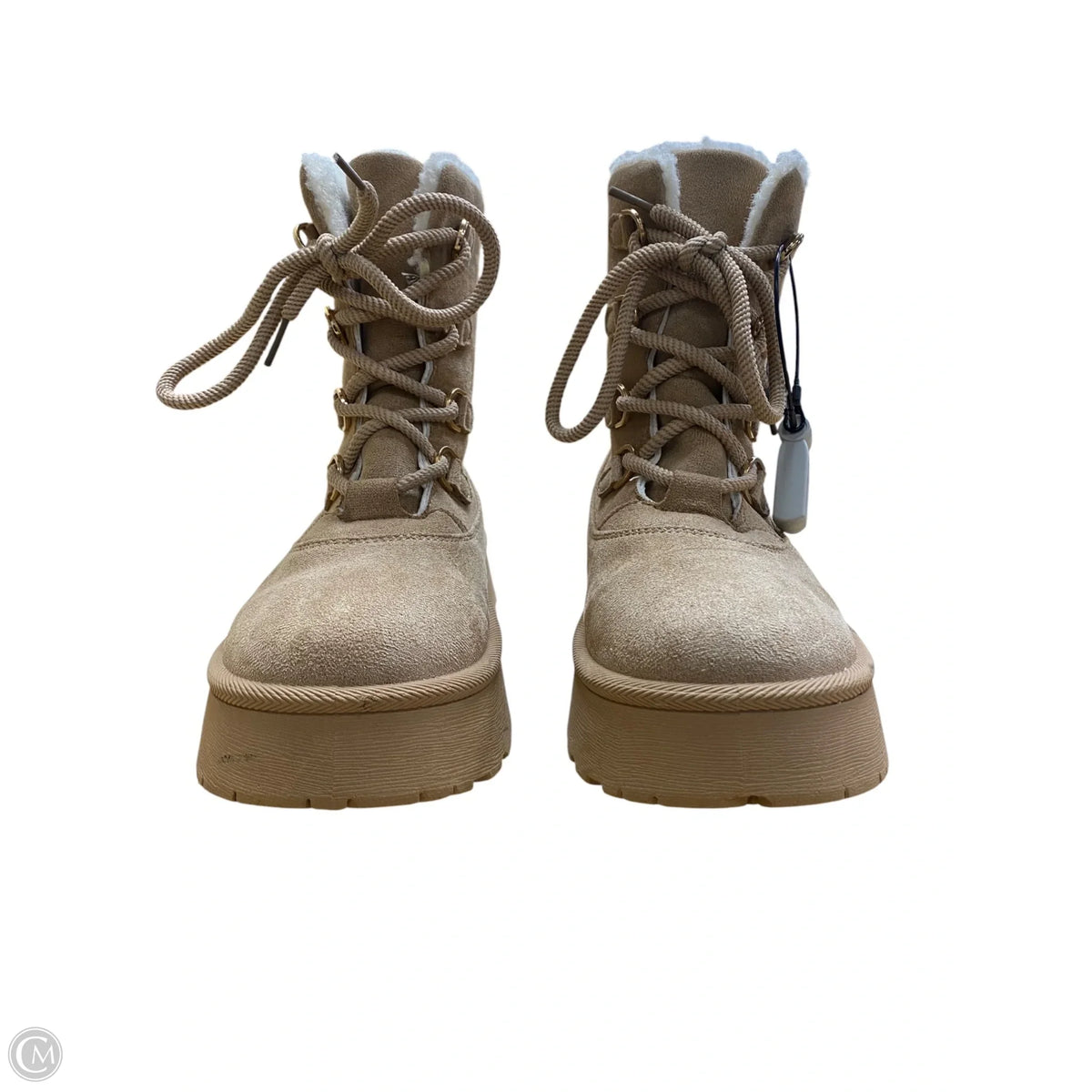 Boots Ankle Flats By Cme In Tan, Size: 7