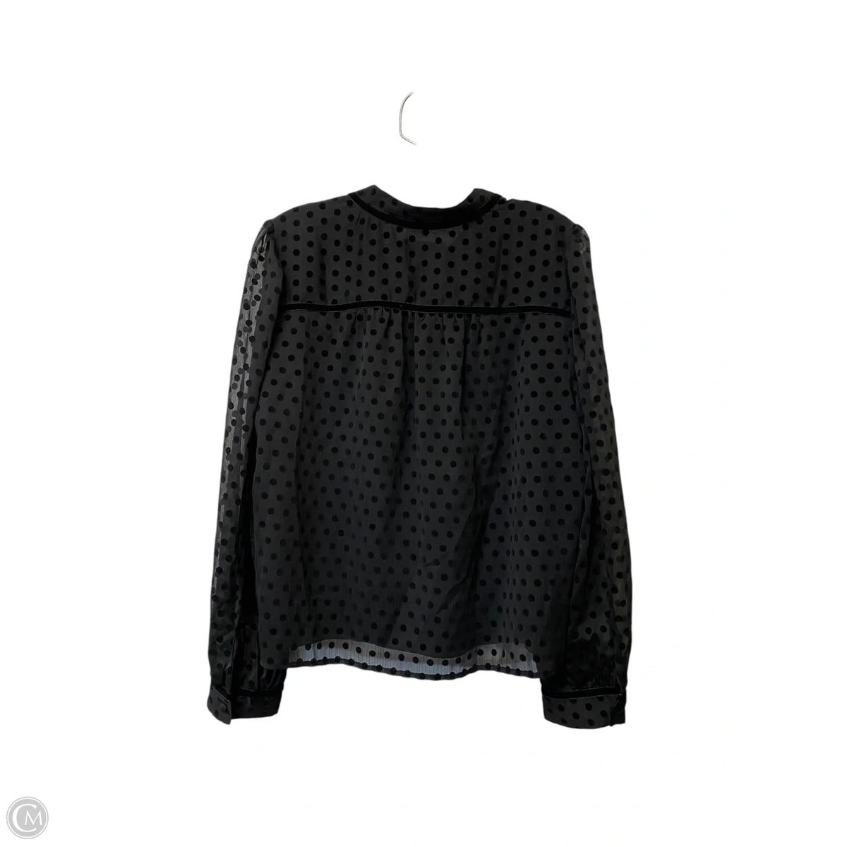 Top Long Sleeve By Loft In Black, Size: L