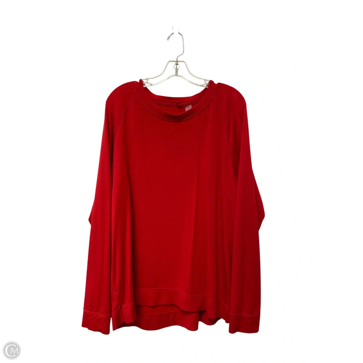 Top Long Sleeve Basic By Lou And Grey In Red, Size: Xl