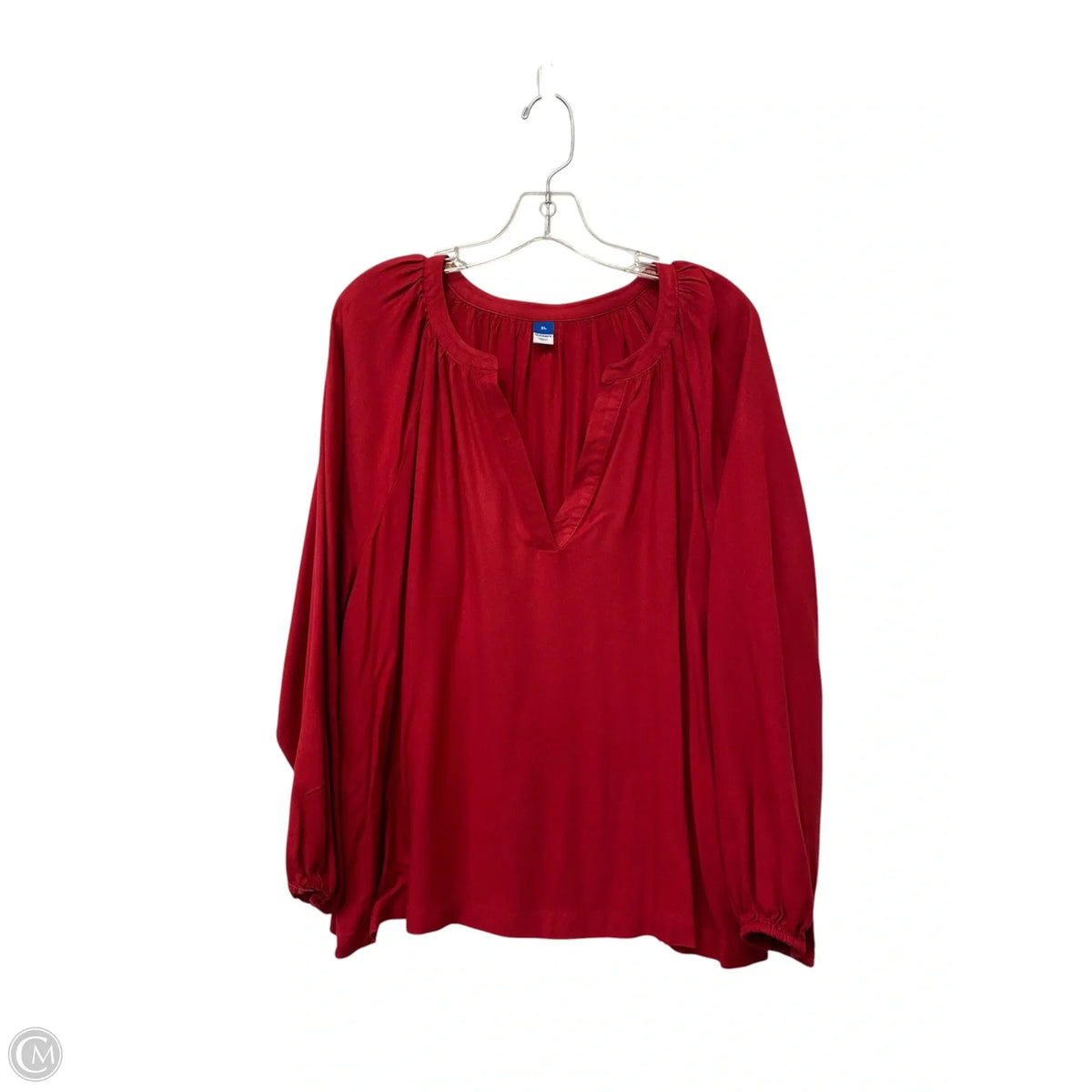 Top Long Sleeve Basic By Old Navy In Red, Size: Xl