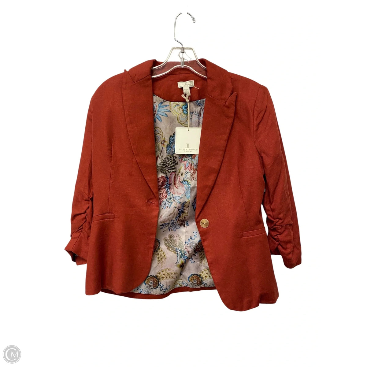 Blazer By Jules & Leopold In Red, Size: Xs