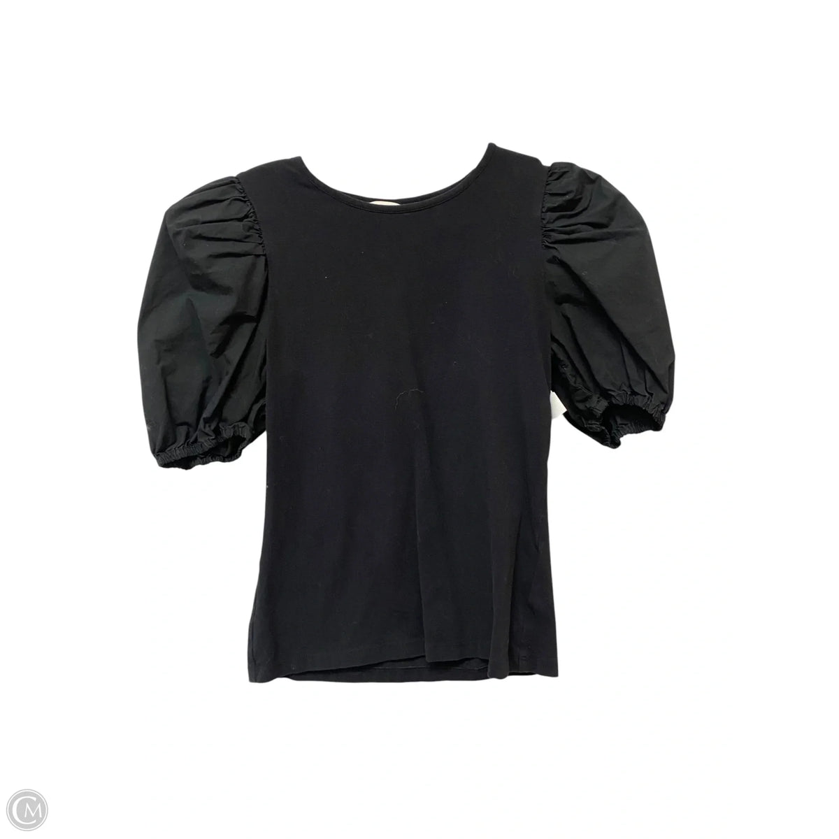 Top Short Sleeve Basic By H&m In Black, Size: Xs
