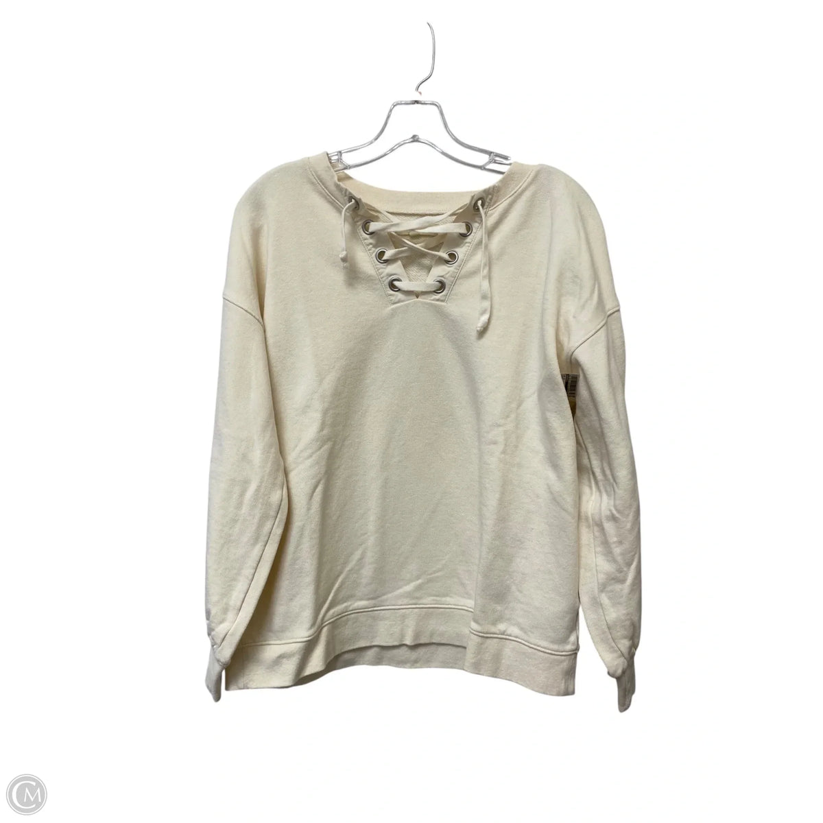 Top Long Sleeve By Madewell In Cream, Size: S